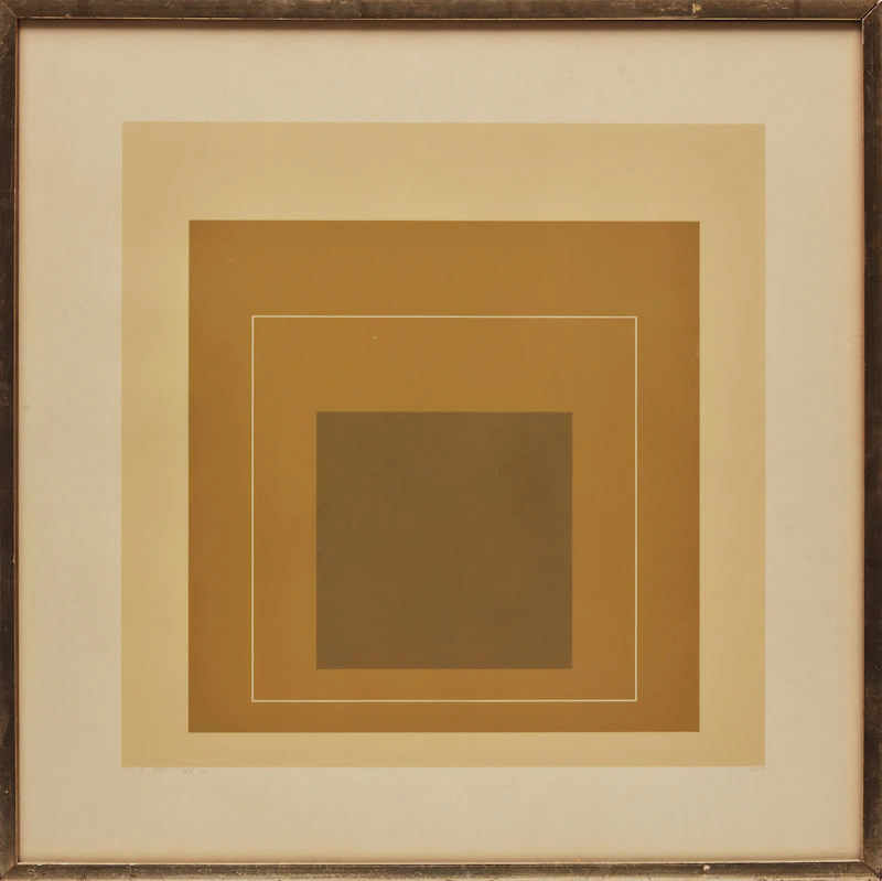 Josef Albers, WLS-XVI (from White Line Squares, Series II) (Danilowitz 172.8/Gemini 17), colour lithograph, 1966 - view 2