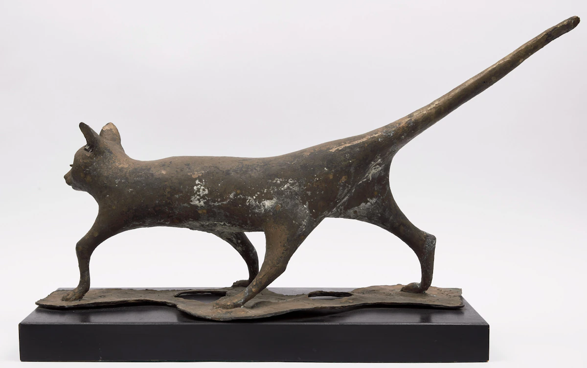 Pericle Fazzini, Cat, bronze