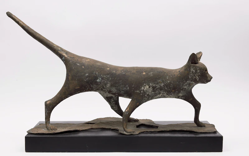 Pericle Fazzini, Cat, bronze - view 2