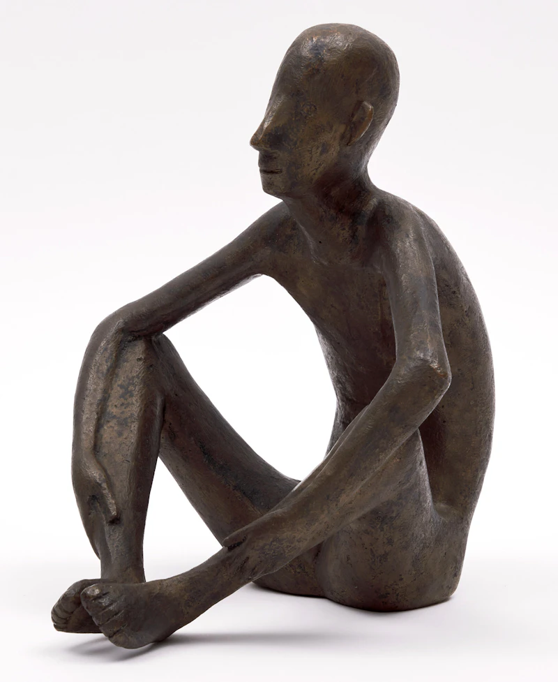 Gerhard Marcks, Sitting Boy, bronze - view 2