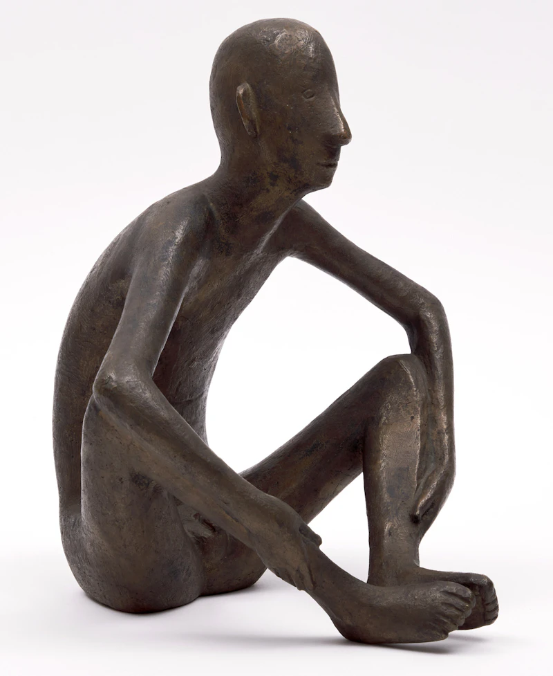 Gerhard Marcks, Sitting Boy, bronze - view 3