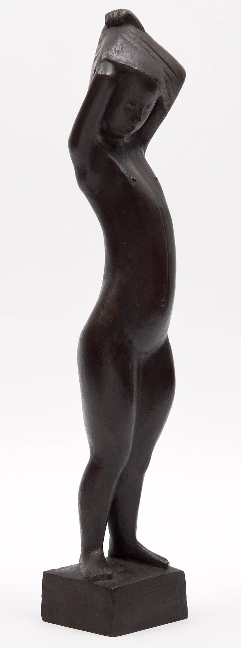 Gerhard Marcks, Young Girl Dressing, brown patinated bronze - view 2