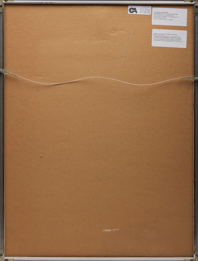 Andy Warhol, Campbell’s Soup Can (Tomato) (F&S II.4A), colour screenprint on a shopping bag - view 3