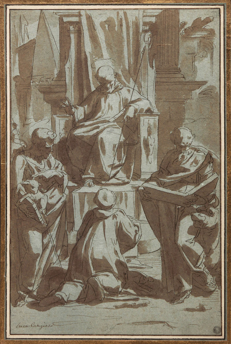 Adoration of Christ by Manner of Luca Cambiaso