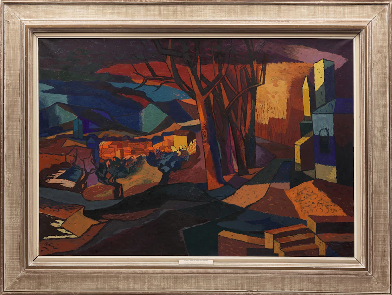 Gabriel Robin, Paysage dans le Massif des Maures, oil on canvas, 1944 - view 2