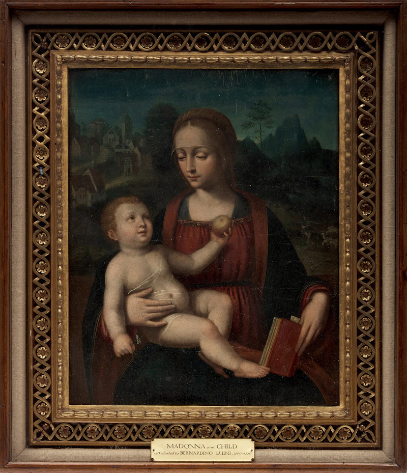 After Bernardino Luini, Madonna and Child, oil on panel - view 2