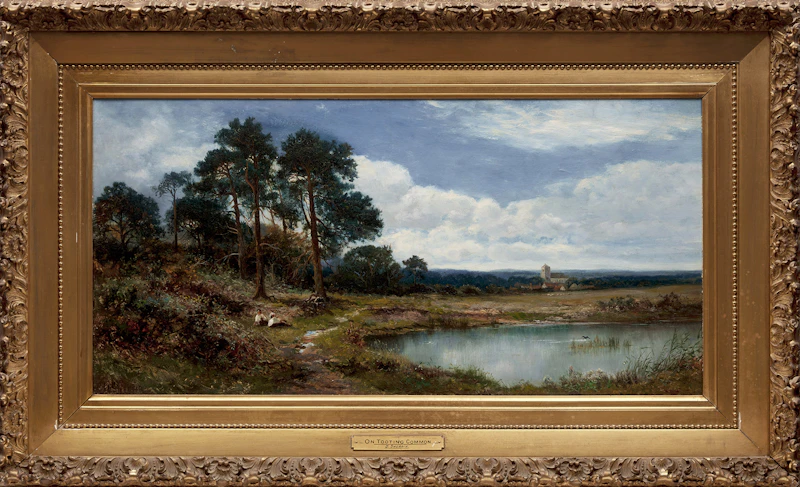 Daniel Sherrin, On Tooting Common, oil on canvas - view 2