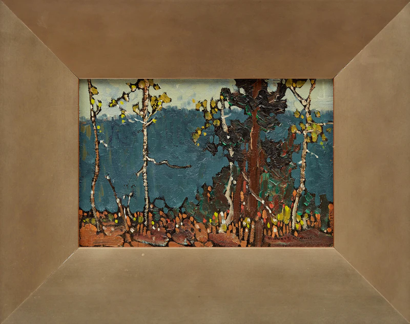 Robert Genn, Caribou Copse, oil on canvas board, 1970 - view 2