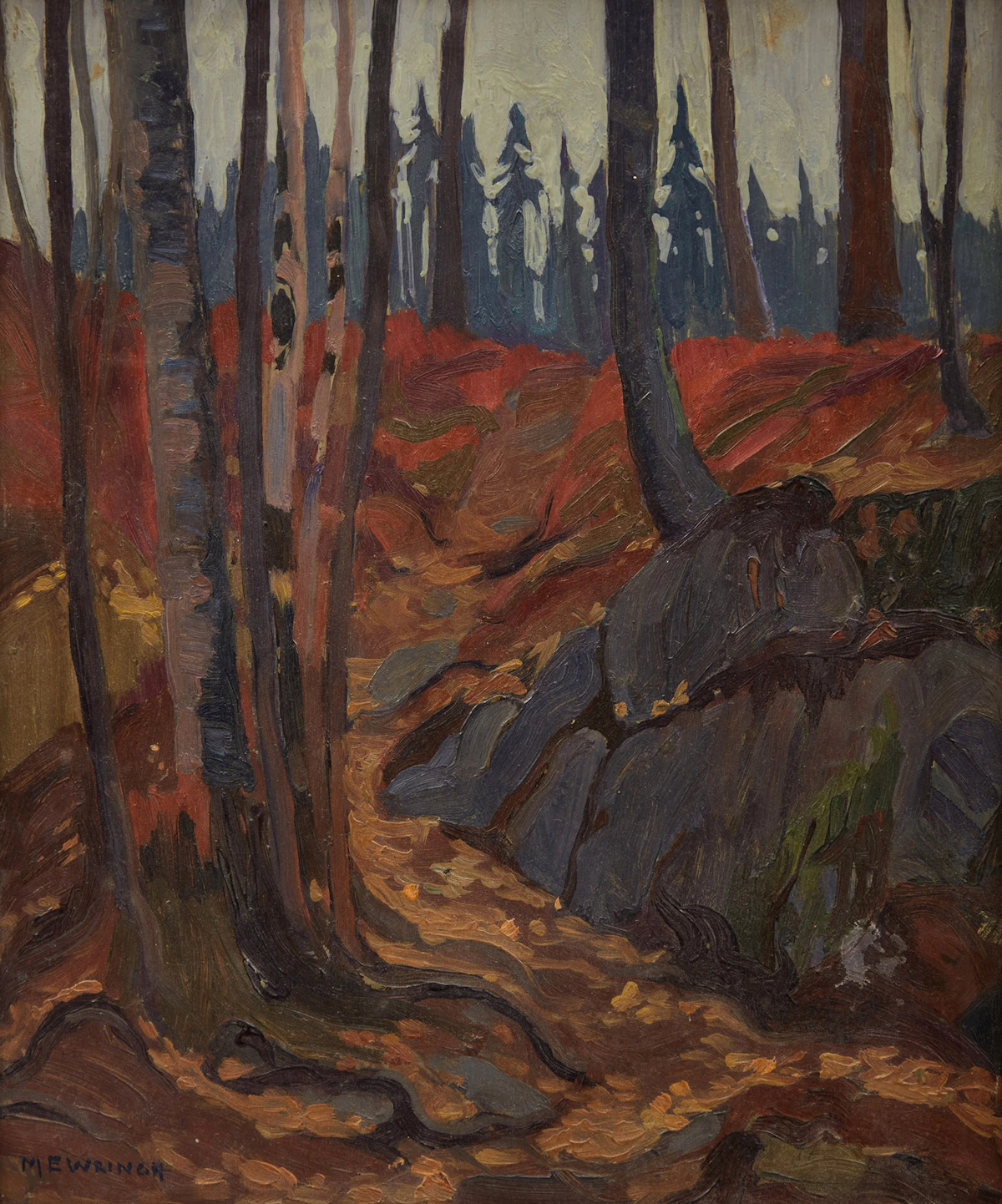 Mary Evelyn Wrinch, Temagami, oil on board