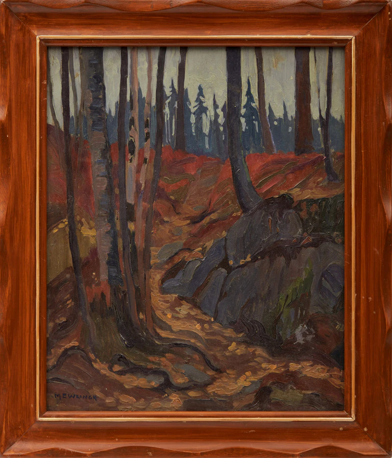 Mary Evelyn Wrinch, Temagami, oil on board - view 2