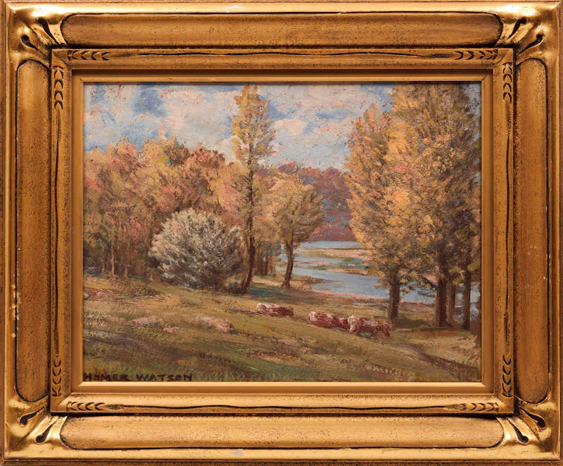 Homer Ransford Watson, Early May, Grand River , oil on board - view 2