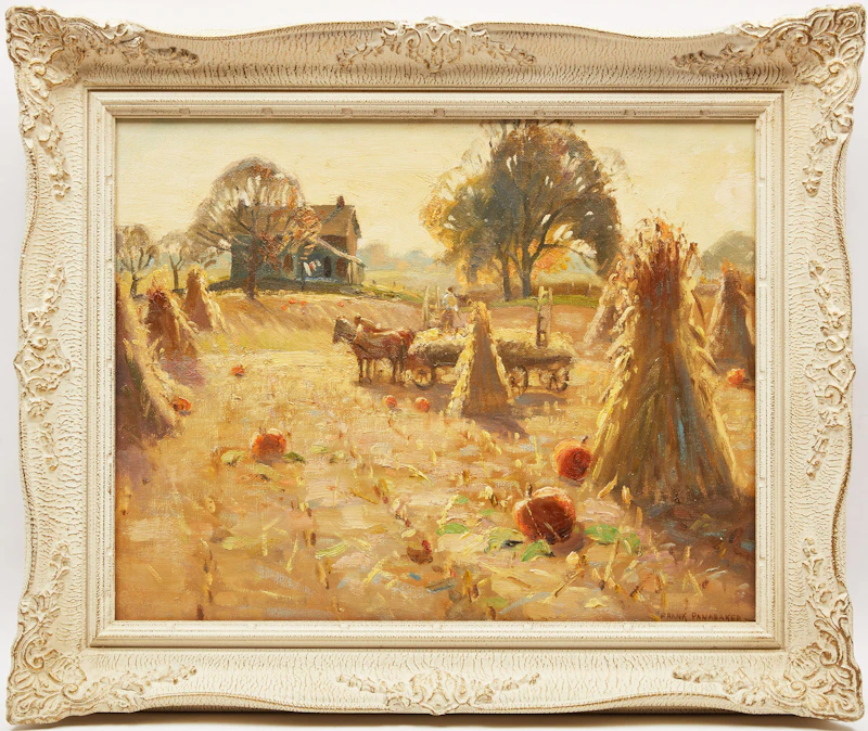 Frank Shirley Panabaker, Pumpkin Patch, oil on canvas - view 2