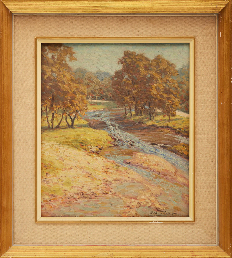 George Thomson, Malhous Park, oil on board - view 2