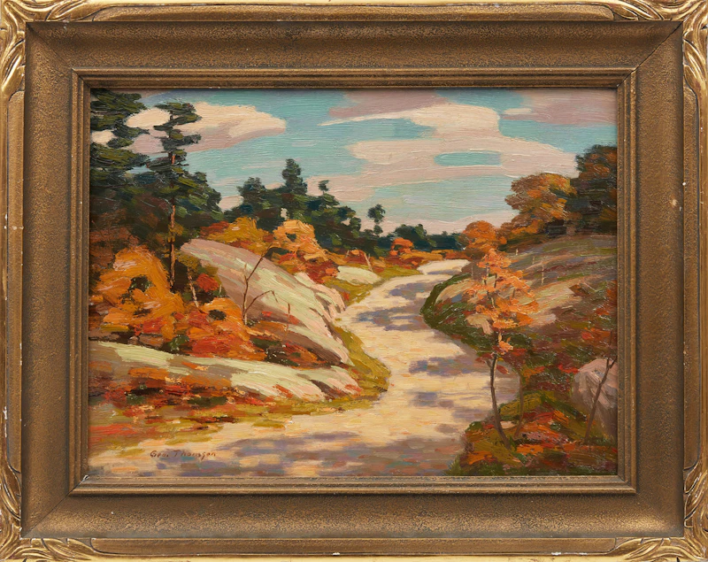 George Thomson, Highway to Espanola, oil on board - view 2
