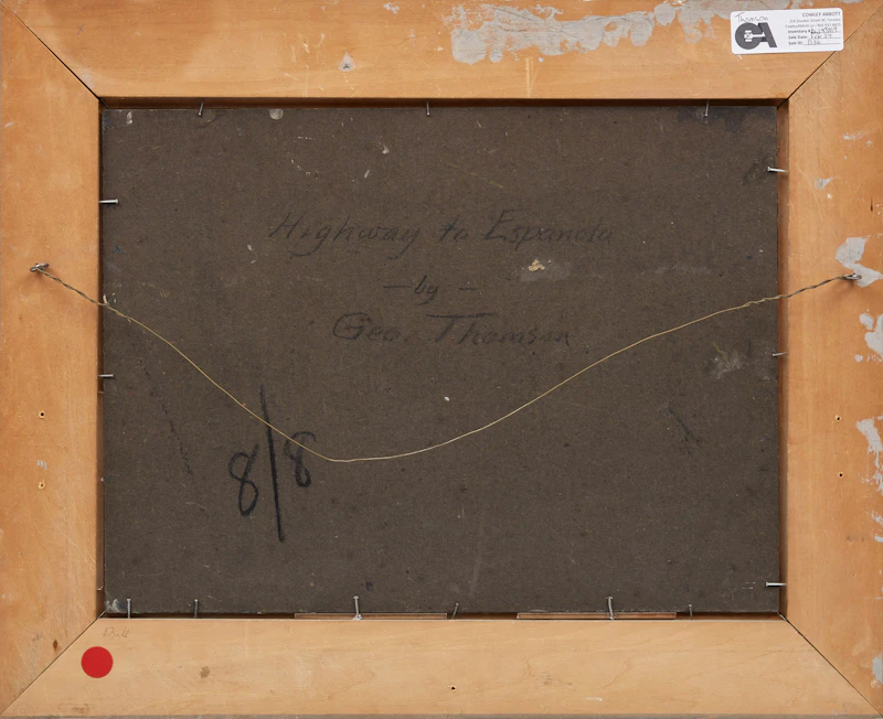George Thomson, Highway to Espanola, oil on board - view 3
