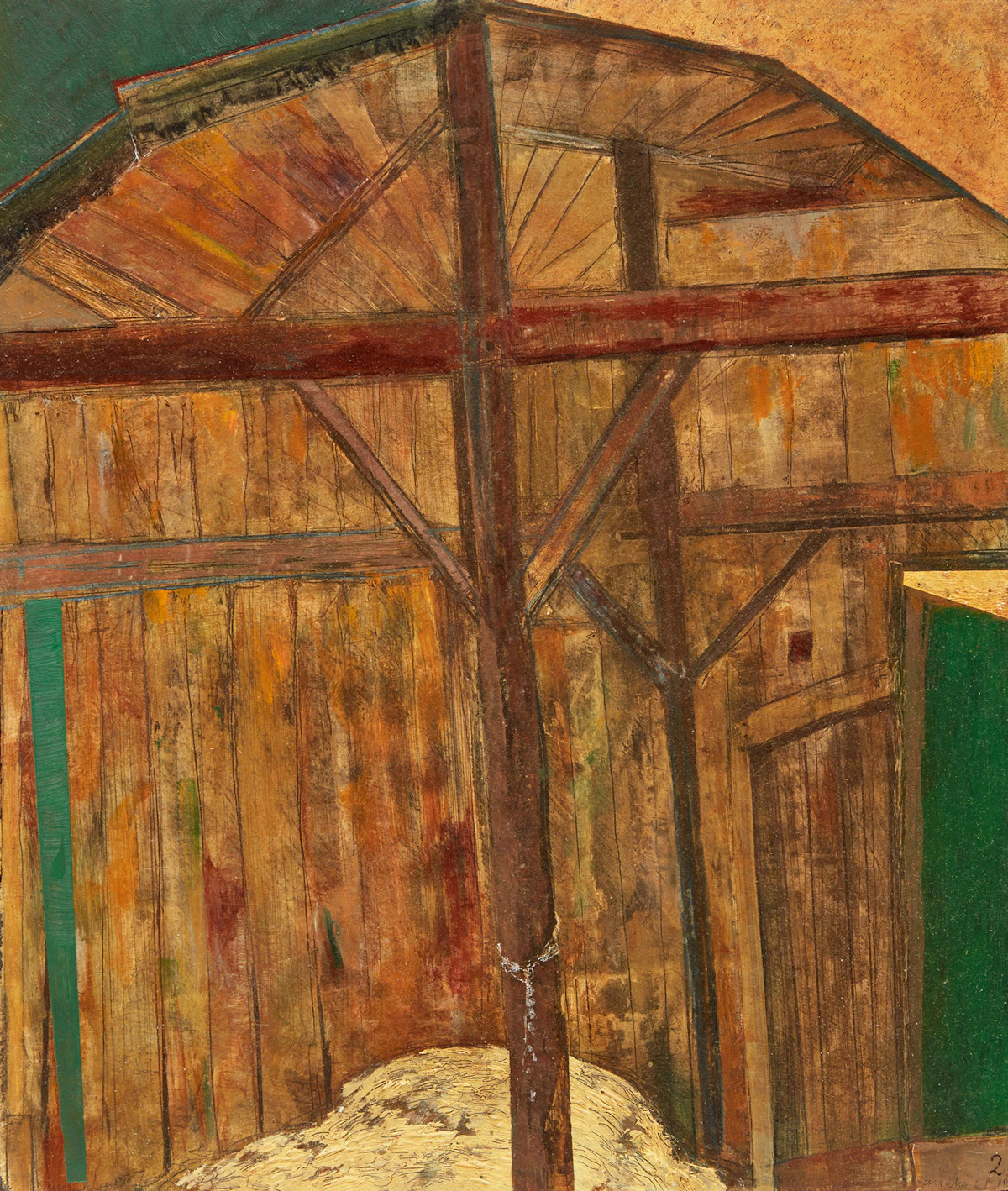 Tony Urquhart, Barn Fantasy 2, mixed media, 2005
