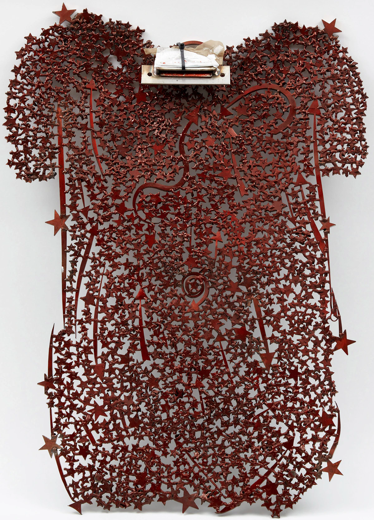 John McEwen, Star T-Shirt (When You Were an Island), painted welded stainless steel, 2011