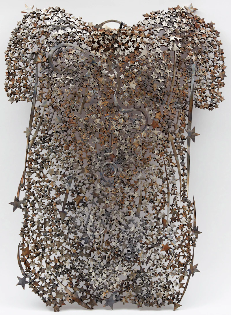 John McEwen, Star T-Shirt (When You Were an Island), painted welded stainless steel, 2011 - view 2