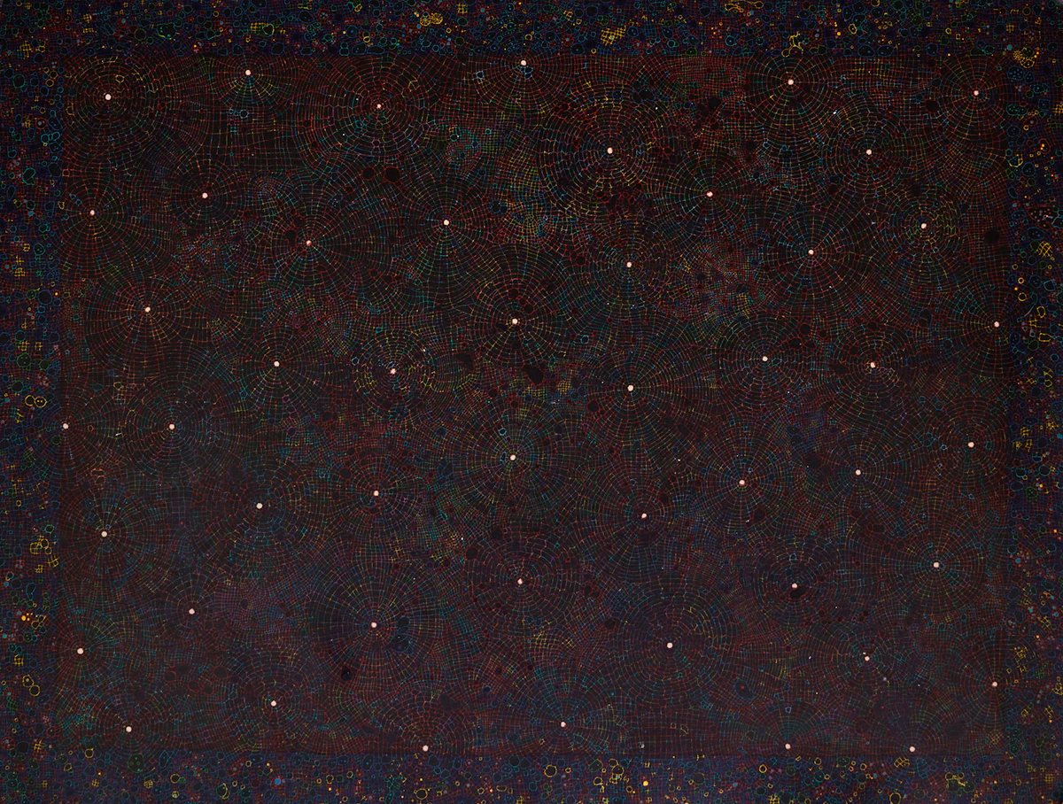 Catherine MacTavish, Night Vision #9, Penelope Unravelling, acrylic on canvas, 1980