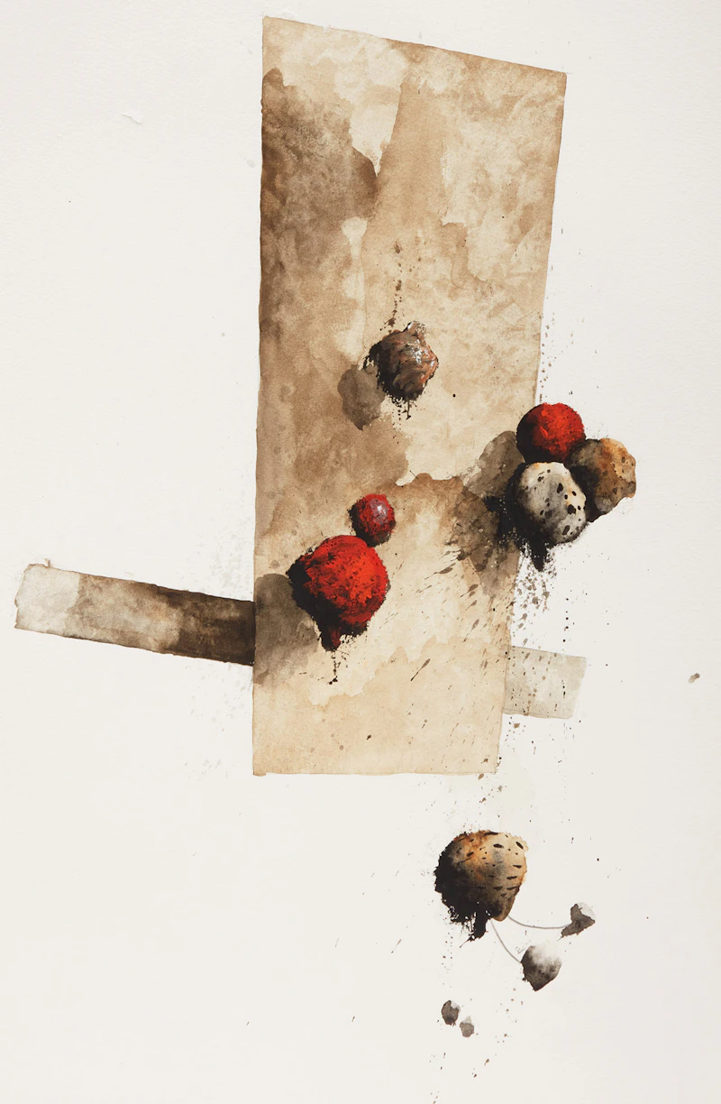 Kevin Sonmor, Painfull Thinking Times VII, colour lithograph, 1998 - view 1