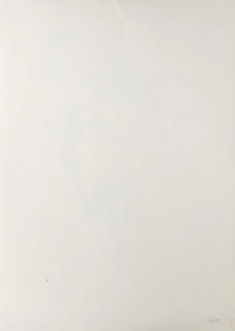 Menno Krant, Two Abstract Figures, acrylic on paper - view 2