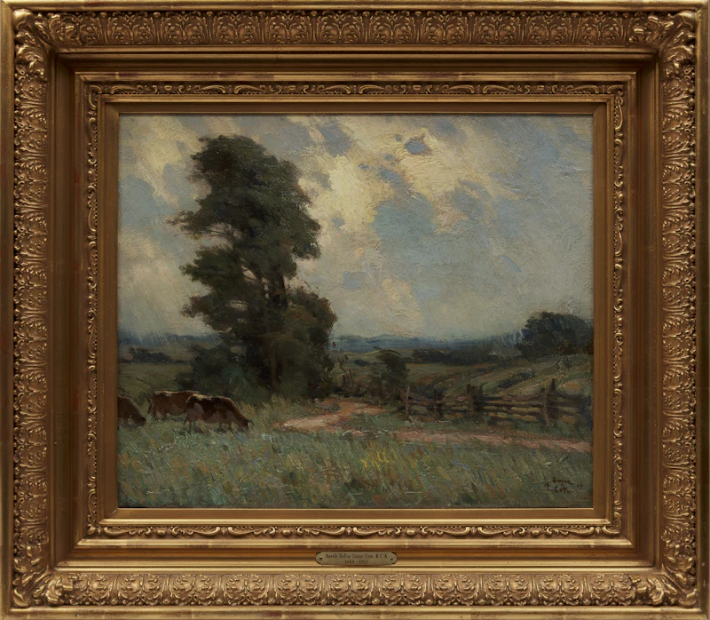 Marc-Aurèle de Foy Suzor-Coté, Paysage d’Arthabaska, oil on canvas - view 2