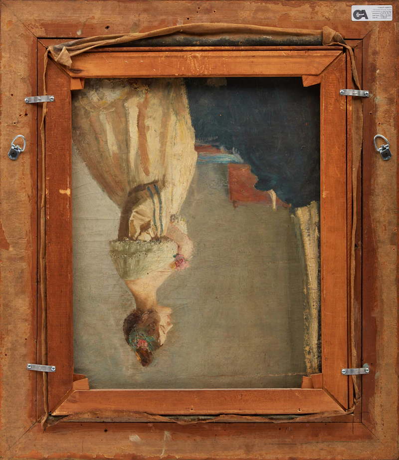 Frederick Simpson Coburn, Dutch Interior, double-sided oil on canvas - view 3