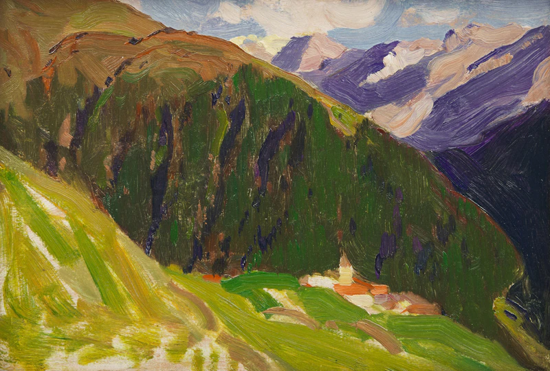 Dans les Grisons, Switzerland by Clarence Alphonse Gagnon