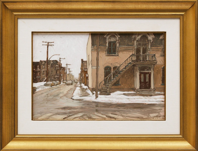 John Little, Rue de Bullion, Looking West Along Rue Marie-Anne, oil on canvas, 2006 - view 2