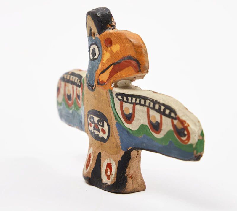 Emily Carr, Klee Wyck Raven, painted ceramic - view 2