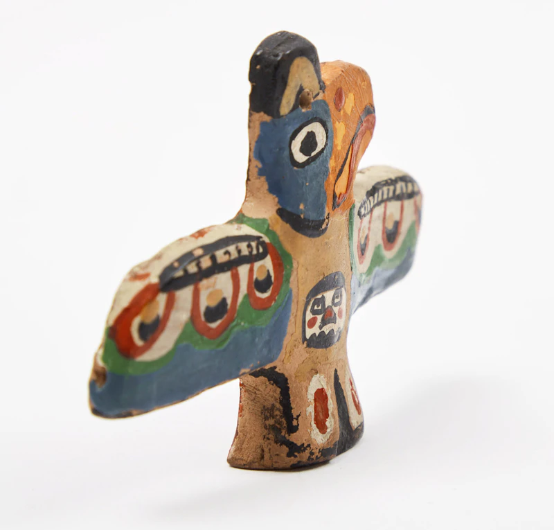 Emily Carr, Klee Wyck Raven, painted ceramic - view 3