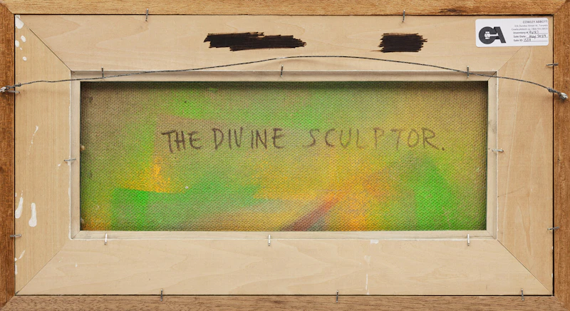 William Kurelek, The Divine Sculptor, mixed media on board, 1972 - view 3