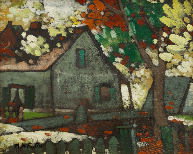 Marc-Aurèle Fortin, Sans titre, oil on board