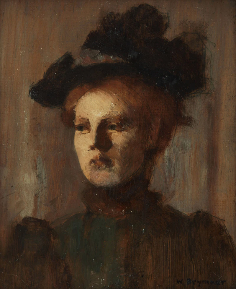 William Brymner, Portrait of Miss Norris, oil on board