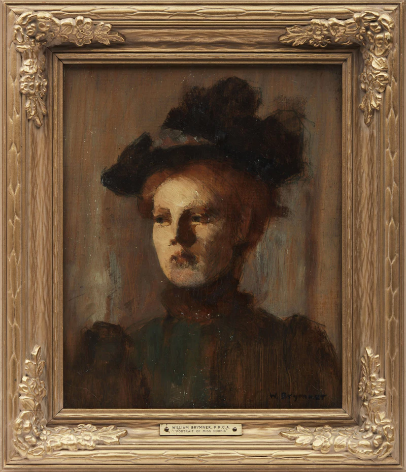 William Brymner, Portrait of Miss Norris, oil on board - view 2