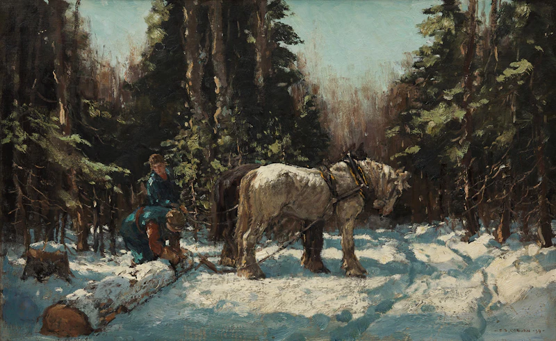 Frederick Simpson Coburn, Winter Sunlight, oil on canvas