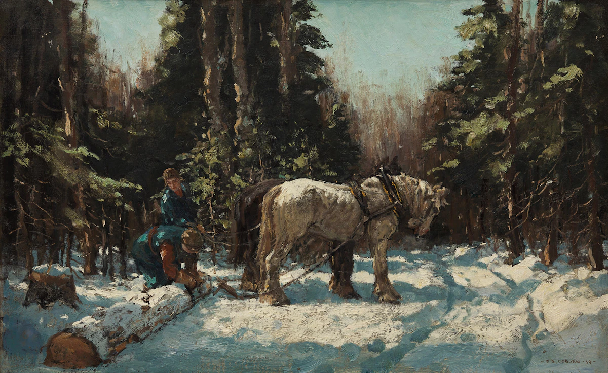 Frederick Simpson Coburn, Winter Sunlight, oil on canvas, 1939
