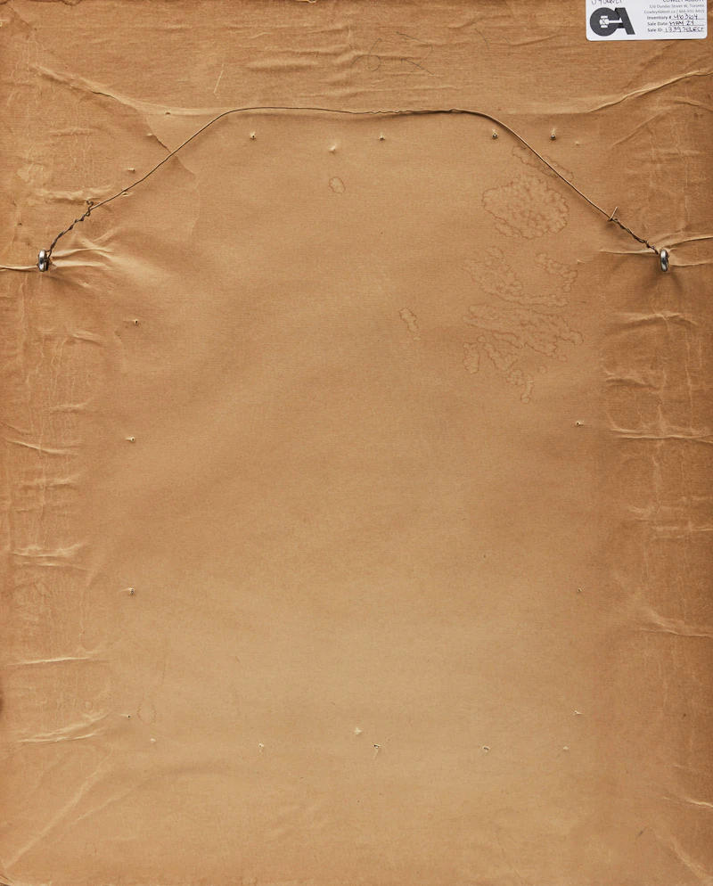 Edmond Dyonnet, Portrait of the Artist, oil on board, 1948 - view 3