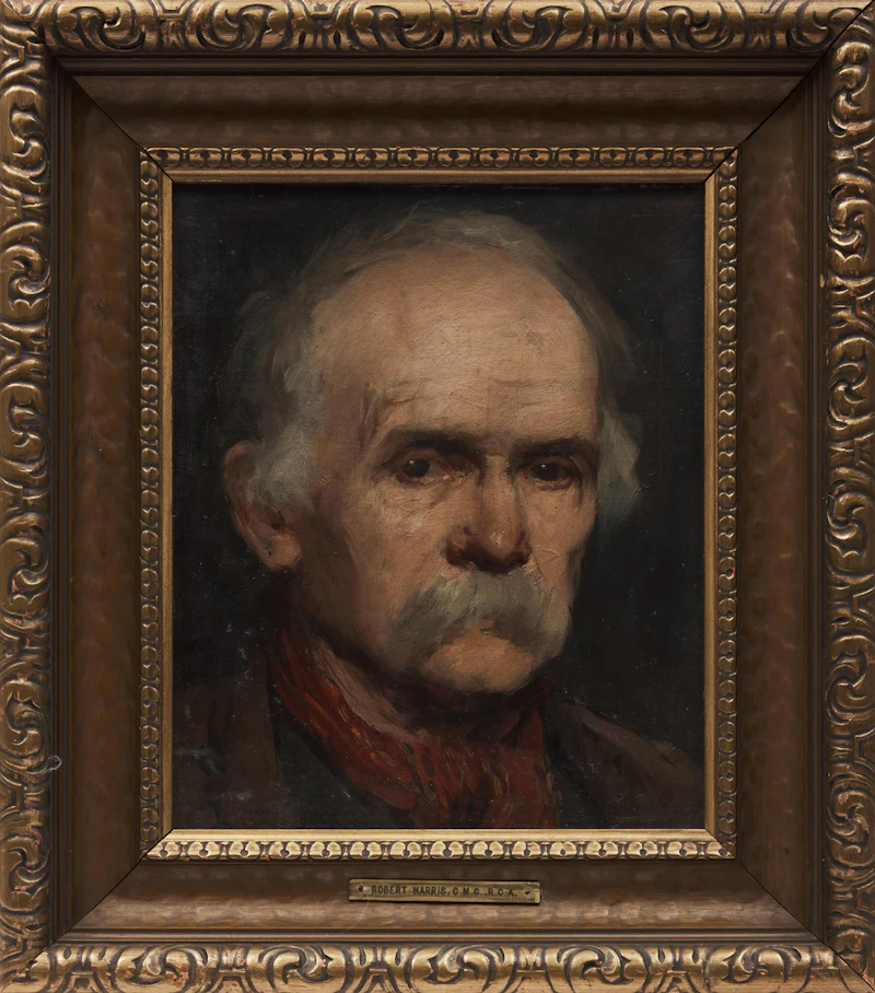 Robert Harris, Portrait of a Man, oil on board - view 2