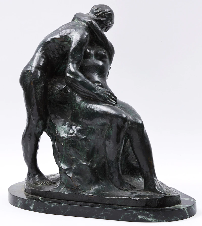 Alfred Laliberté, Le premier baiser, bronze - view 3