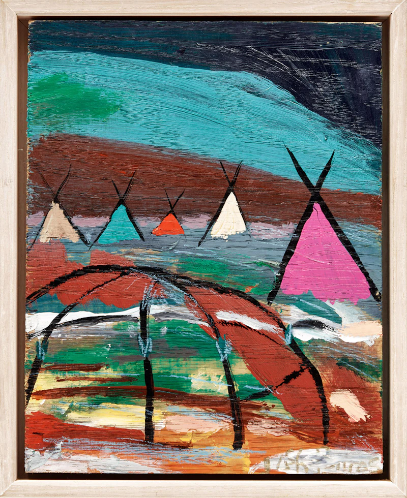 Jane Ash Poitras, Untitled #3: Healing Stones, Acrylic on panel - view 2