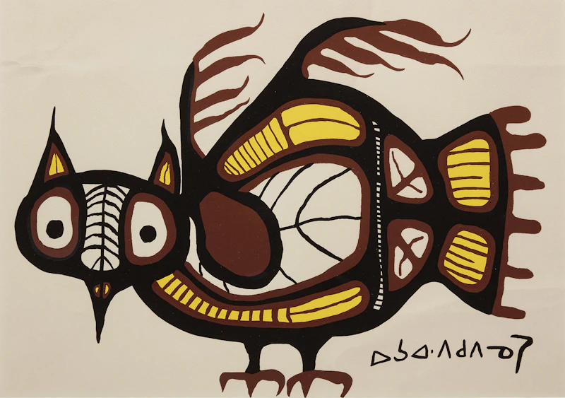 Untitled (Owl) by Norval Morrisseau
