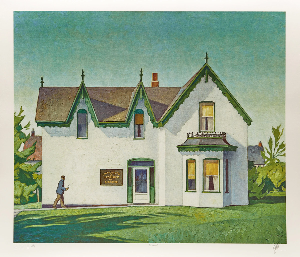 Alfred Joseph Casson, A.J. Casson: The Group of Seven Commemorative Anniversary Suite (Folio One: Oil Paintings), folio of seven photolithographic reproductions
