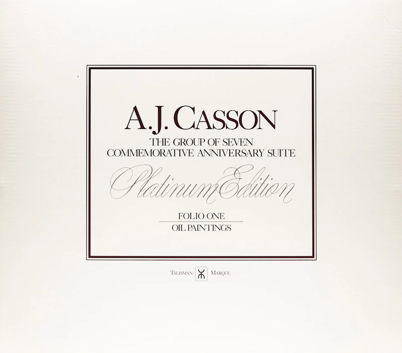 Alfred Joseph Casson, A.J. Casson: The Group of Seven Commemorative Anniversary Suite (Folio One: Oil Paintings), folio of seven photolithographic reproductions - view 2