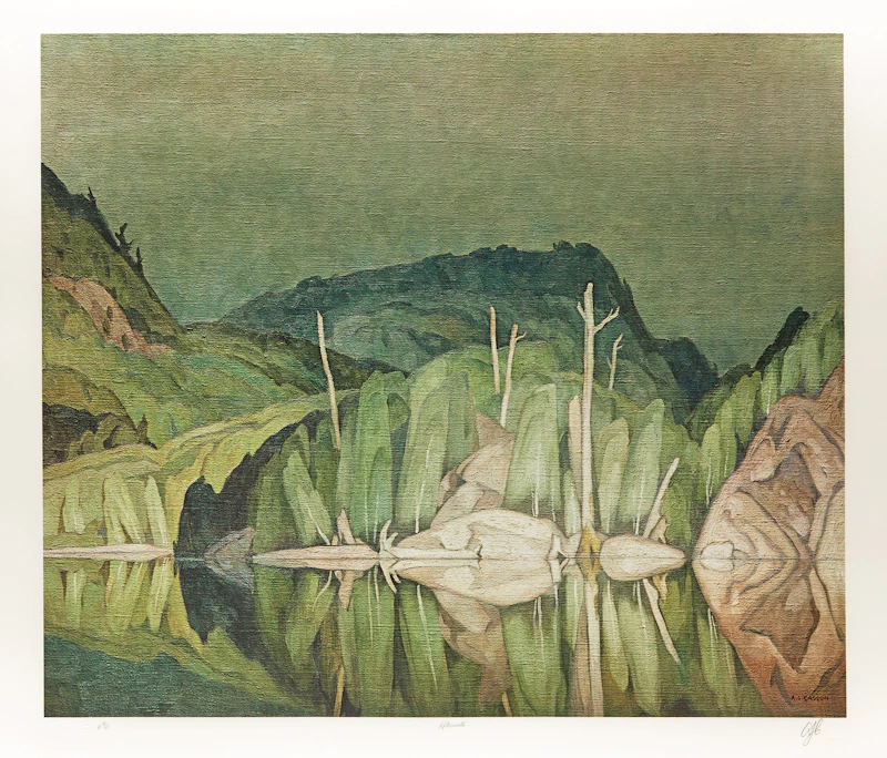 Alfred Joseph Casson, A.J. Casson: The Group of Seven Commemorative Anniversary Suite (Folio One: Oil Paintings), folio of seven photolithographic reproductions - view 4