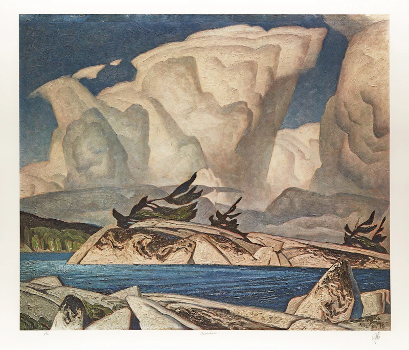 Alfred Joseph Casson, A.J. Casson: The Group of Seven Commemorative Anniversary Suite (Folio One: Oil Paintings), folio of seven photolithographic reproductions - view 7