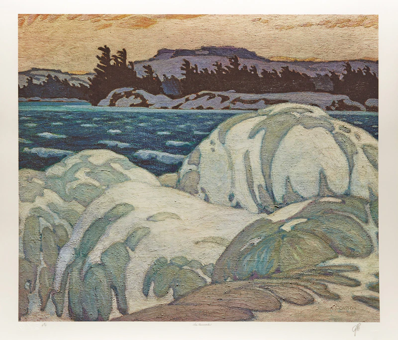 Alfred Joseph Casson, A.J. Casson: The Group of Seven Commemorative Anniversary Suite (Folio One: Oil Paintings), folio of seven photolithographic reproductions - view 8