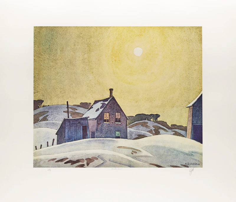 Alfred Joseph Casson, A.J. Casson: The Group of Seven Commemorative Anniversary Suite (Folio Two: Watercolours), folio of seven photolithographic reproductions - view 6