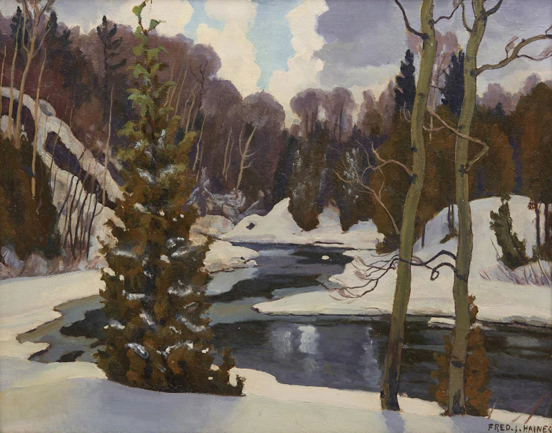 Winter Stream by Frederick Stanley Haines