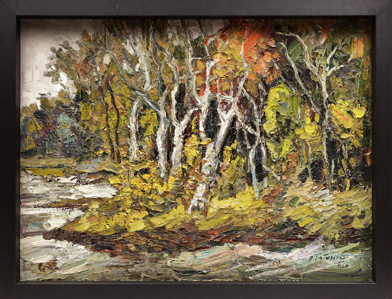 Armand Tatossian, Shoreline Forest, oil on canvas - view 2